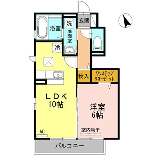 ベイブランシェC棟【1階】の間取り