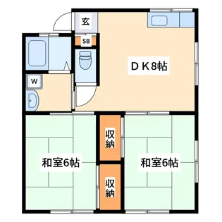 シャルム熊谷【1階】の間取り