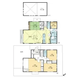 神奈川県横浜市中区池袋【一戸建】の間取り
