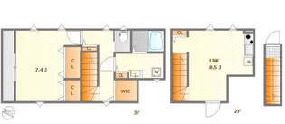 東京都中野区鷺宮5【アパート】の間取り