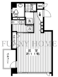東京都世田谷区池尻3【マンション】の間取り