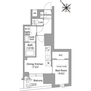 コンフォリア・リヴ東池袋【9階】の間取り