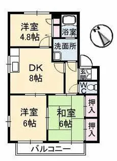 セジュン B棟【1階】の間取り