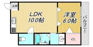シャトルヨネ【5階】の間取り
