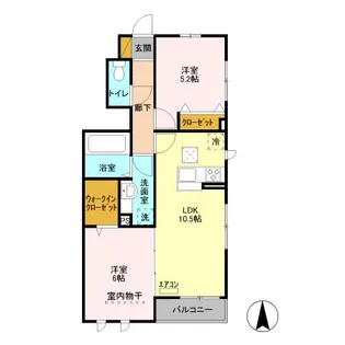 ヴェルドミールR【1階】の間取り