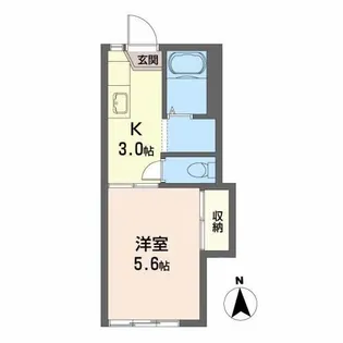 ライラックA【2階】の間取り