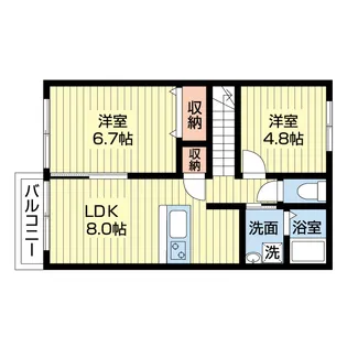 シェボンIII【2階】の間取り