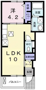 シルバーグラスE【1階】の間取り