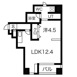 レムナント晩翠【8階】の間取り