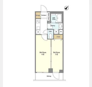 ミュプレ渋谷【3階】の間取り