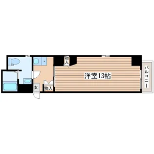 パレスRX大和町【3階】の間取り