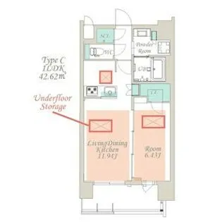 スプランディッド江東住吉【9階】の間取り