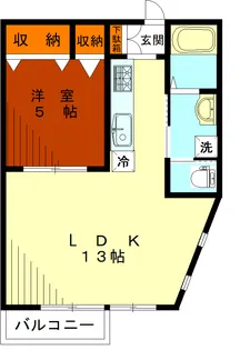 PAL経堂II【3階】の間取り