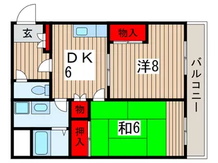 メゾンド 鴇田【2階】の間取り