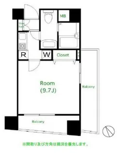 L Flat鶯谷【6階】の間取り