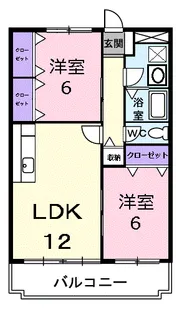 メトロポール東川口【3階】の間取り