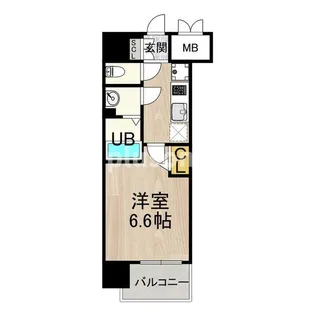 メルディア大正D.C.【15階】の間取り