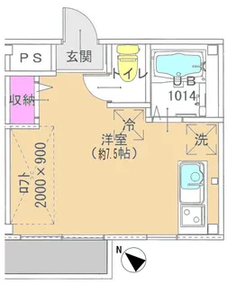 パークピア若葉【3階】の間取り