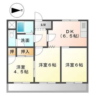 ガーデンヒルズ1号館【1階】の間取り