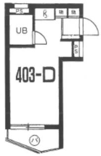 スカイコート向島【4階】の間取り