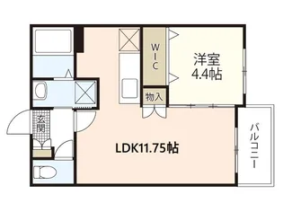 ル・シエル・ブルー【3階】の間取り