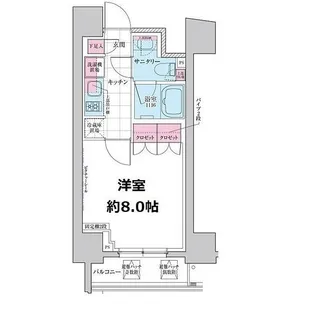 ステラメゾン三軒茶屋【6階】の間取り