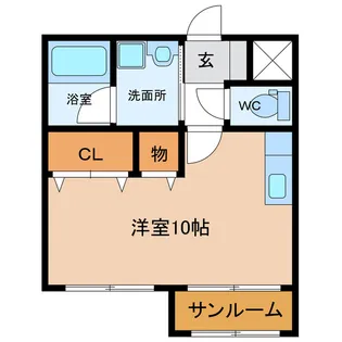 プリオル・エムII【2階】の間取り