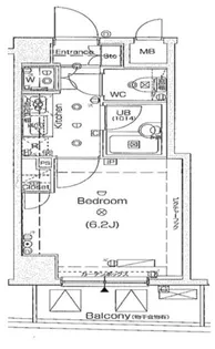 スパシエジーベック池袋ウエスト【5階】の間取り
