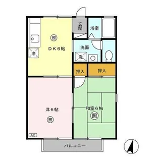 スターハイツB【2階】の間取り