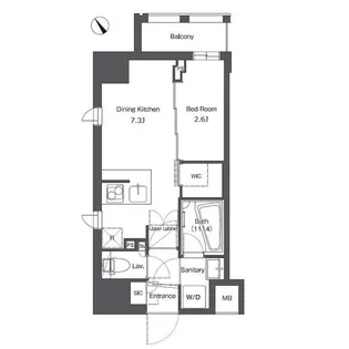 コンフォリア台東根岸【11階】の間取り