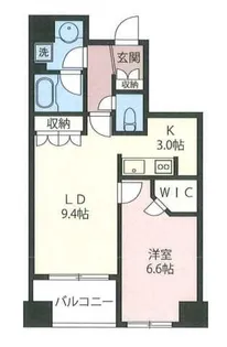 エスティメゾン北新宿【3階】の間取り