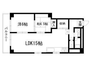 シャリマー西高瀬【6階】の間取り