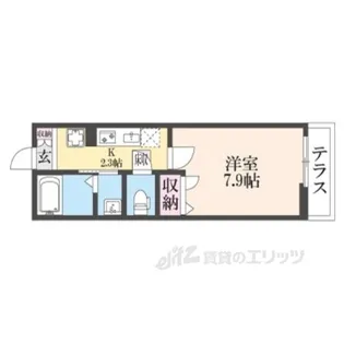 フェリシード西今【1階】の間取り