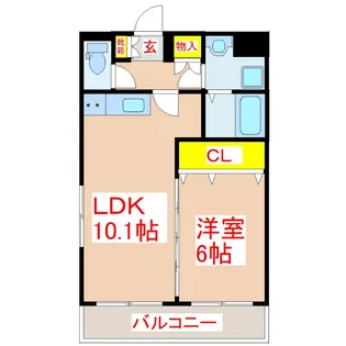 シンフォニー加治木【2階】の間取り