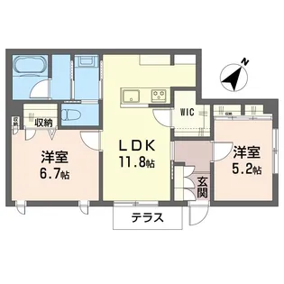 ホープ阿佐ヶ谷【1階】の間取り