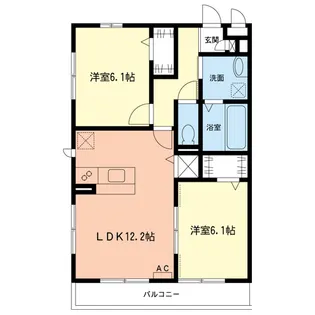 レコルトA【2階】の間取り