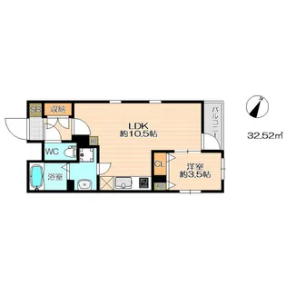 クレールアクシアII【2階】の間取り