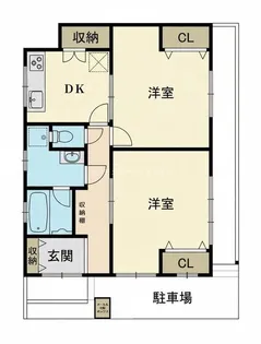 ハイツ東小岩【1階】の間取り