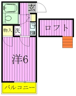 ジュネパレス松戸第518【1階】の間取り