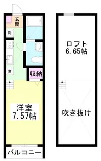 アイジュ津田沼【1階】の間取り