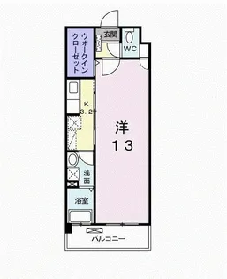カルフール【5階】の間取り