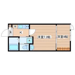 ジャスティス【1階】の間取り