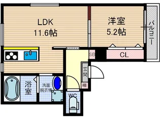 パロス茨木ノーステラス【1階】の間取り