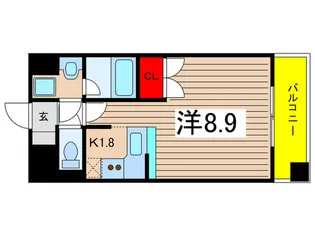 メイプルコ-ト布池【7階】の間取り