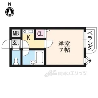 ショーミエール安朱【3階】の間取り