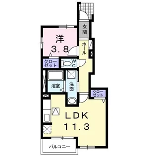 アルページュ【1階】の間取り
