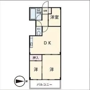 レジデンス丸新【2階】の間取り