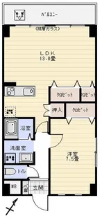 ベル青葉台【5階】の間取り