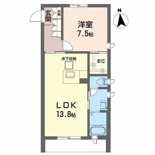 グランシエロ八乙女【1階】の間取り