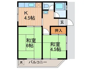 井手ハイツ【1階】の間取り